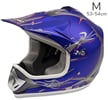 Dětská motokrosová  helma Nitro modrá matná M