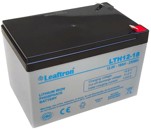 Leaftron LTH12-18 12V 18Ah Lithium LiFePO4