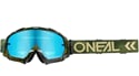 Brýle Oneal B-10 CAMO zelená, radium modrá