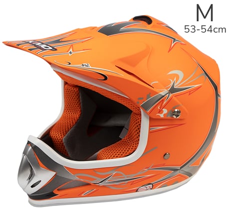 Motokrosová helma Nitro oranžová matná M