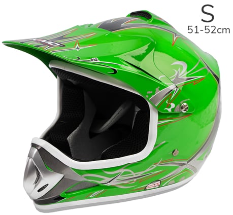 Moto přilba Nitro Racing zelená S