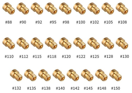 Hlavní trysky karburátoru NIBBI racing PE