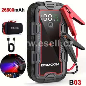 Startovací zdroj 26800 mAh, nabíjecí Booster