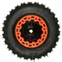 Kompletní zadní kolo 6" s pneu 13x5,00-6 - oranžová