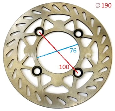 Brzdový kotouč pitbike 190 mm