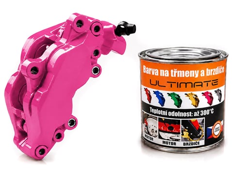 Barva na brzdy a motor kelímek 250 ml - růžová