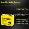 Baterie MOTOBATT MBTX12U, 12V, 14Ah, 210A (YTX12-BS, YTX14-BS, YTX14H-BS)
