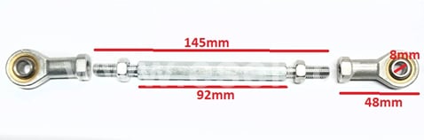 Tyčka řízení 92mm, 8mm