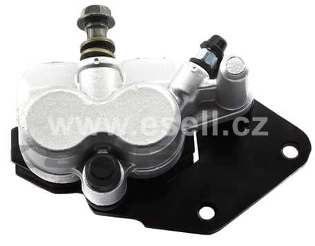 Brzdový třmen pitbike 45mm dvoupístový typ2 stříbrná