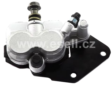 Brzdový třmen pitbike 45mm dvoupístový typ2 stříbrná