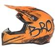 Dětská cross helma KIMO ROAD BRO V2 oranžová matná XS