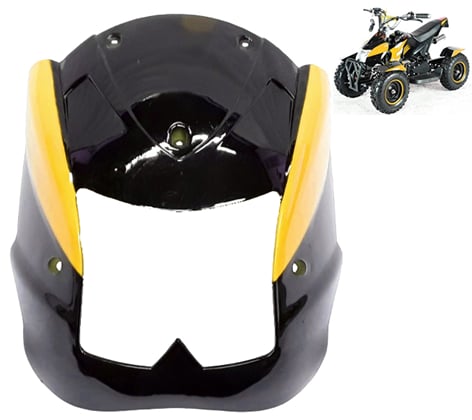 Maska ATV Cobra 49cc, ECO žlutá