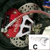 Brzdový třmen 4 pístkový CNC 82 mm černá