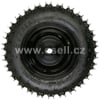 Kompletní zadní kolo 6" s pneu 13x5,00-6 - zelená