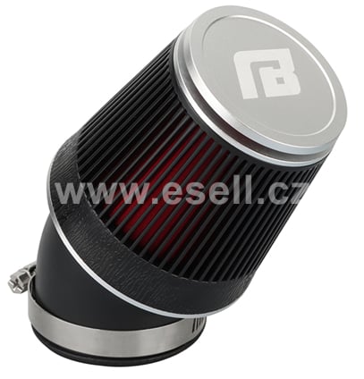 Vzduchový filtr 48mm molitan zahnutý NIBBI racing - chrom
