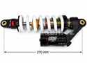 Zadní tlumič pro pitbike DNM MTG-RC 270 mm, 350 LBS