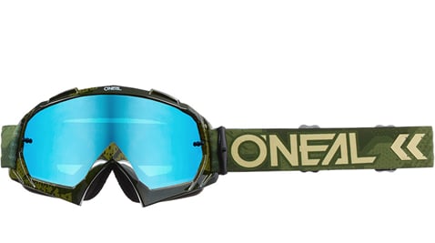 Brýle O´Neal B-10 CAMO zelená, radium modrá