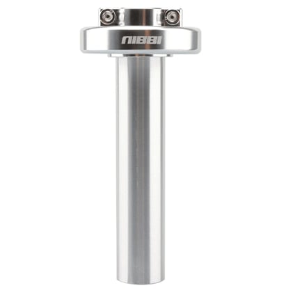 Plynová rukojeť pitbike NIBBI racing CNC stříbrná