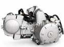 Motor pitbike YX 125 ccm 154FMI Automat, Elektrický startér