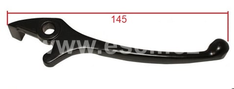 Brzdová páčka pitbike, minicross pravá 145 mm černá