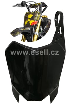 Přední plast pitbike CRF110 černá typ2