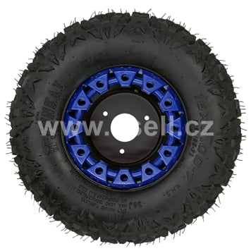 Kompletní kolo 7 palců s pneu 16x8-7 modrá 3x78mm