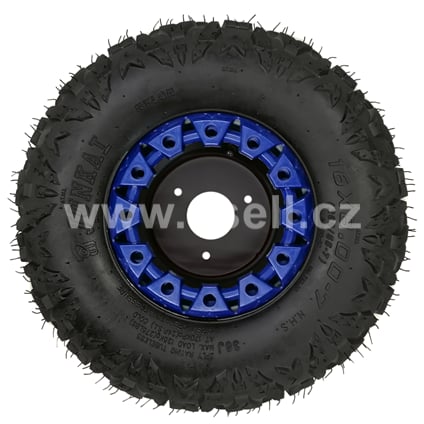 Kompletní kolo 7 palců s pneu 16x8-7 modrá 3x78mm