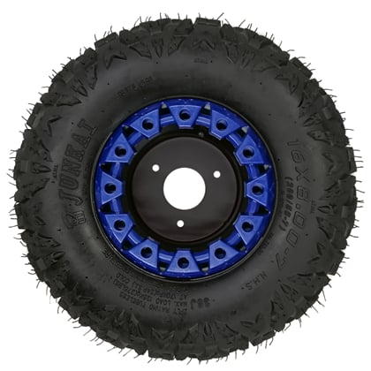 Kompletní kolo 7 palců s pneu 16x8-7 modrá 3x78mm