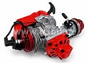 Motor 49 cc minibike tuning - červený