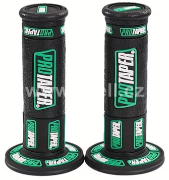 Gripy pitbike černá/zelená