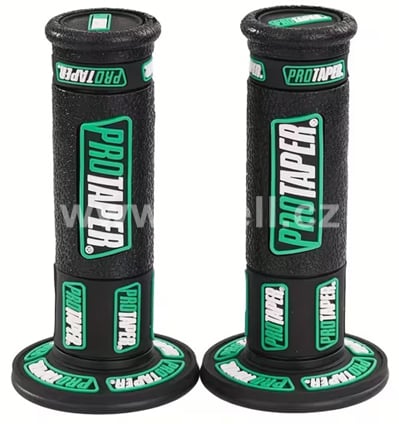 Gripy pitbike černá/zelená