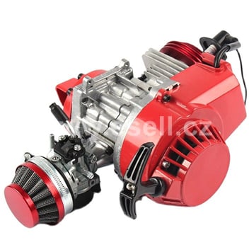 Motor 49 cc minibike tuning - červený