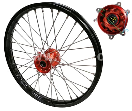 Přední ráfek pitbike 1,6x21 CNC
