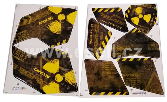 Samolepky, polepy ATV Repti Atomic