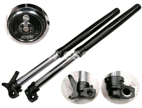 Přední tlumiče, vidlice pitbike 975mm, 53/58,5mm
