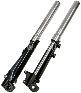 Přední tlumiče, vidlice pitbike 860mm, 51/54mm stříbrná