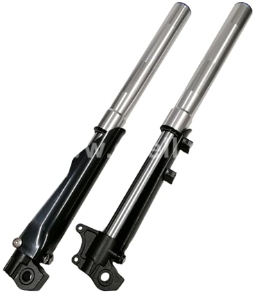 Přední tlumiče, vidlice pitbike 860mm, 51/54mm stříbrná