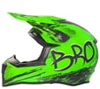 Dětská cross helma KIMO ROAD BRO V2 zelená matná XS