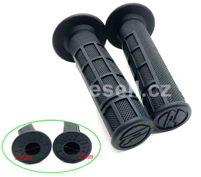 Gripy pro čtyřkolku 22mm černá