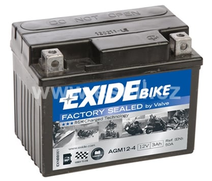 Baterie EXIDE 12V 3Ah, YTX4L-BS