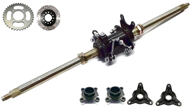 Kompletní zadní osa 75cm ATV 110cc, 125cc