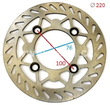 Brzdový kotouč pitbike 220 mm