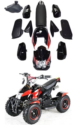 Kompletní plasty pro čtyřkolku Cobra 49cc, ECO