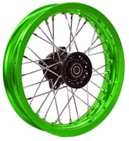 Zadní ráfek pitbike 12 palců zelená