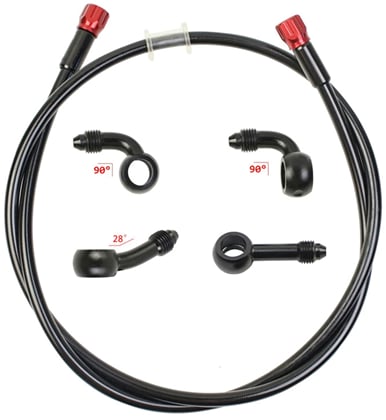 Brzdová hadice délka 50cm, 10mm - vyměnitelné koncovky