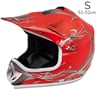 Motokrosová helma Nitro červená matná S