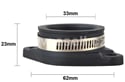 Příruba / adapter karburátoru 61,5mm / 33mm