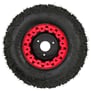 Kompletní kolo 7 palců s pneu 16x8-7 červená 3x78mm