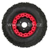 Kompletní kolo 7 palců s pneu 16x8-7 červená 3x78mm