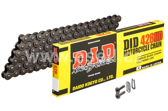 DID 428HD 116 článků řetěz 428 pro pitbike, dirt bike a čtyřkolky